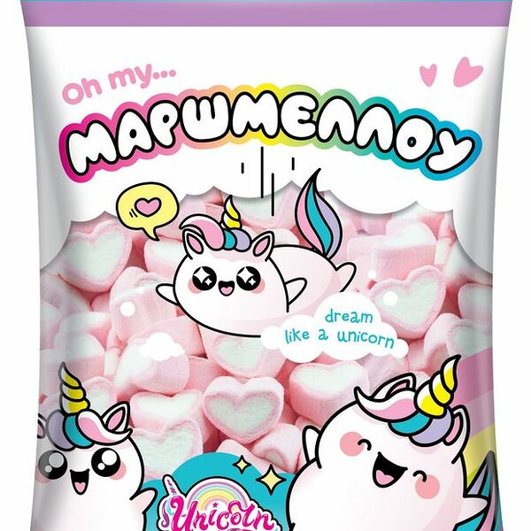Маршмеллоу Unicorn Клубника, 100 г