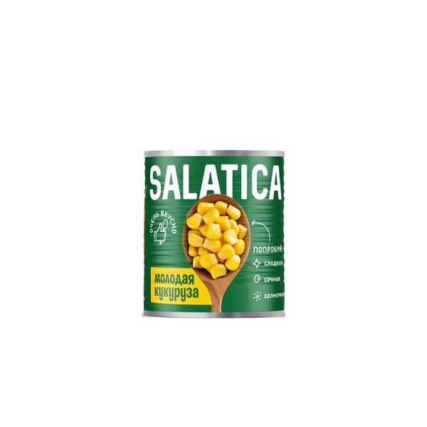Консервы овощные Кукуруза сахарная Salatica в зернах в/с стер 425мл ж/б