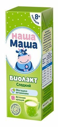 Биолакт Наша Маша сладкий 3% с 8 месяцев 200 г