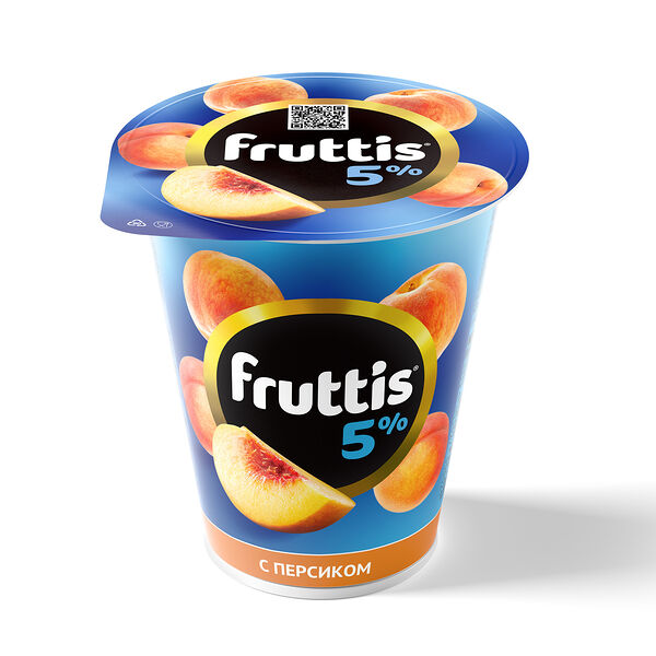 Продукт йогуртный Fruttis Сливочное лакомство с персиком 5% 290 г