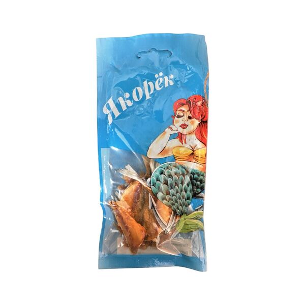 Полосатик желтый сушено-вяленый Якорек с паприкой 35г