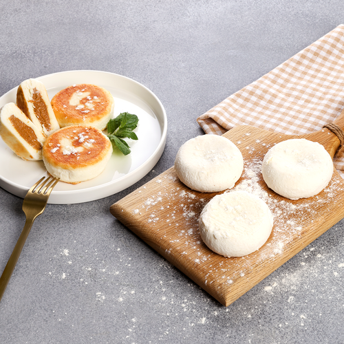 

Сырники домашние Лента Fresh с начинкой вареная сгущенка заморозка, вес