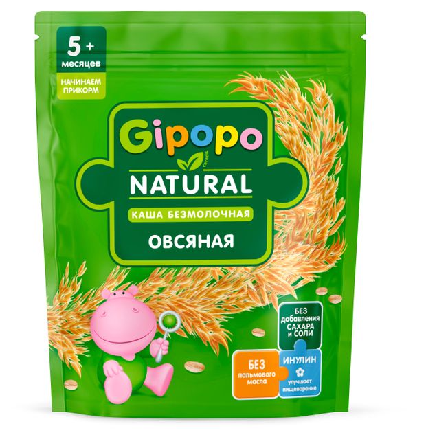 

Каша сухая безмолочная Gipopo Овсяная с 5 месяцев 180 г