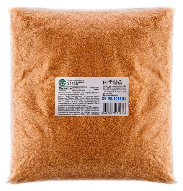 

Сахар тростниковый Невский кристаллический 900 г