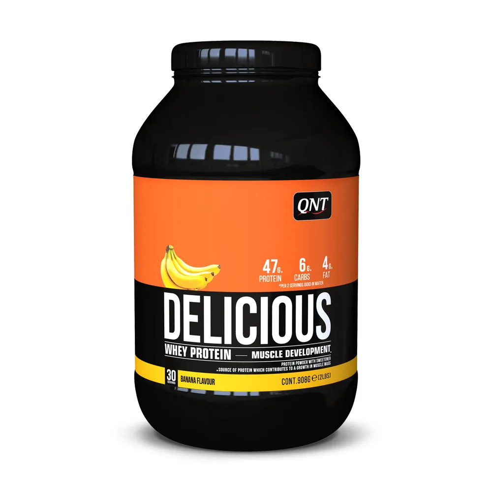 

Протеин QNT Delicious Whey Protein Банан, 908 г