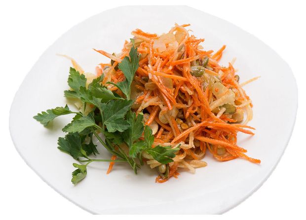 

Салат Мировой Закусон из грибов с морковью по-корейски