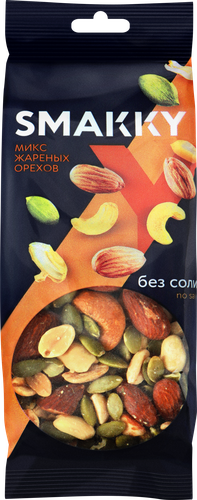 

Смесь ореховая Smakky микс жареных орехов без соли 50 г