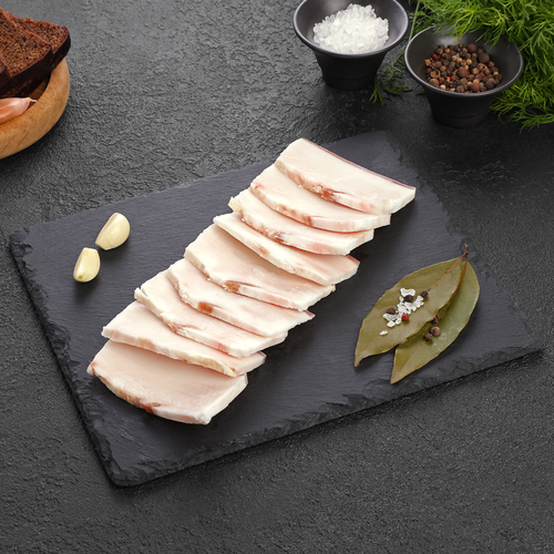 

Шпик свиной соленый ЛЕНТА FRESH, в нарезке, весовой