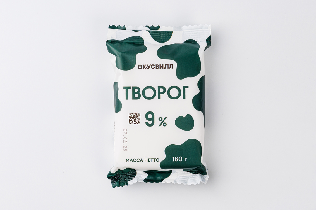 

Творог ВкусВилл 9% 180 г