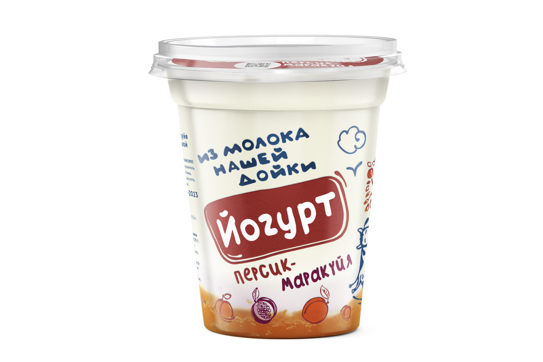 

Йогурт Из молока нашей дойки персик-маракуйя 3.2-6% БЗМЖ 330 г