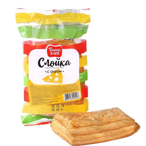 Слойка Томин Хлеб с сыром 60 г