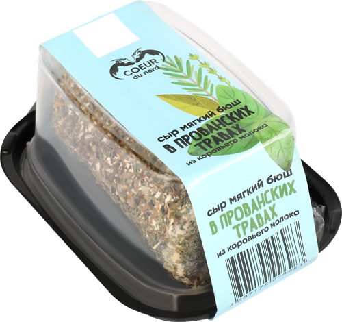 

Сыр Coeur du nord сливочный мягкий Бюш в прованских травах 45% без змж 130 г