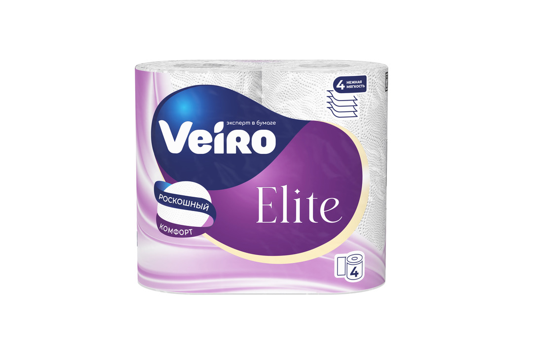 

Бумага туалетная Veiro Elite Extra 4 шт.