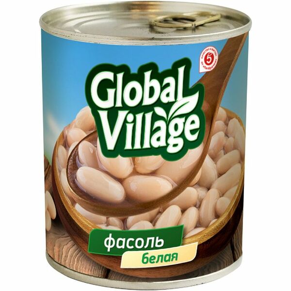 Фасоль Global Village белая 425 мл