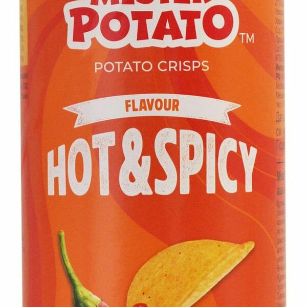 Чипсы картофельные Mister Potato с острым и пряным вкусом, 160 г