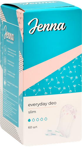 

Прокладки ежедневные Jenna Everyday Deo Slim 60 шт