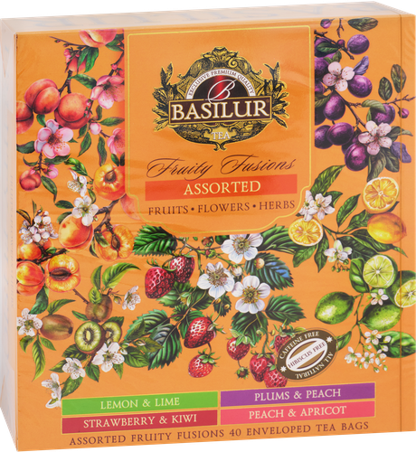 

Чай зеленый Basilur Fruity Fusions ассорти к/уп, 40 шт x 1.8 г