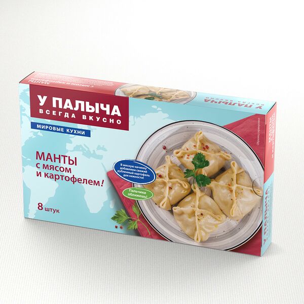 Манты с мясом и картофелем 440 г