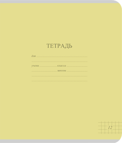 

Тетрадь школьная КБК А5, 18 листов, в клетку, картон, однотонная яркая, 1 шт., цвет в ассортименте