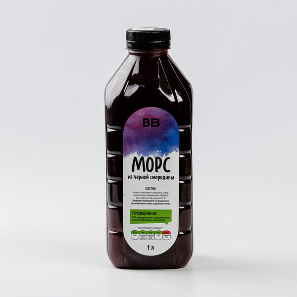 Морс из черной смородины, 1л