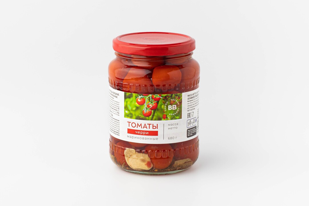 

Томаты черри ВкусВилл маринованные 680 г