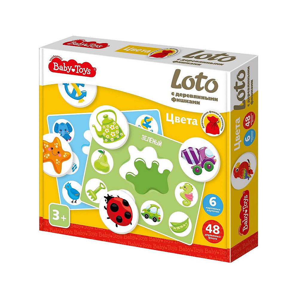 

Лото деревянное Baby Toys Десятое королевство в ассортименте 1 шт.