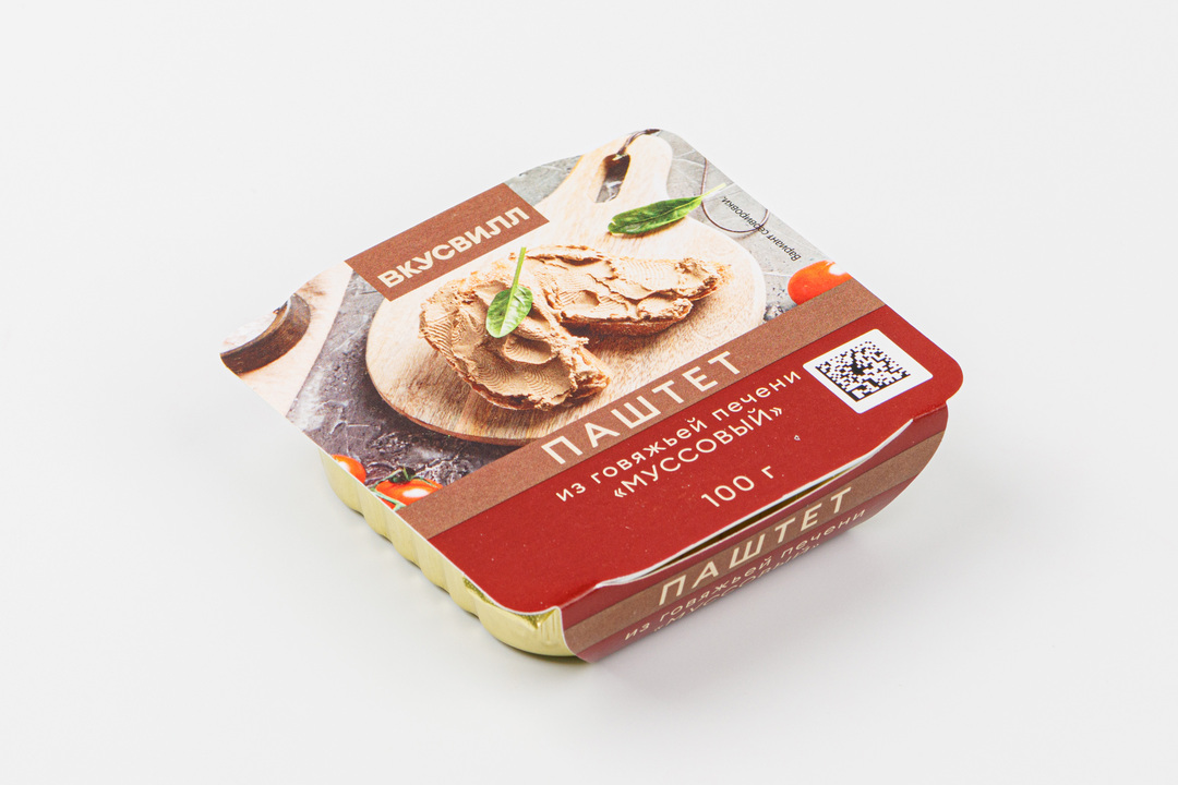

Паштет из говяжьей печени ВкусВилл Муссовый 100 г