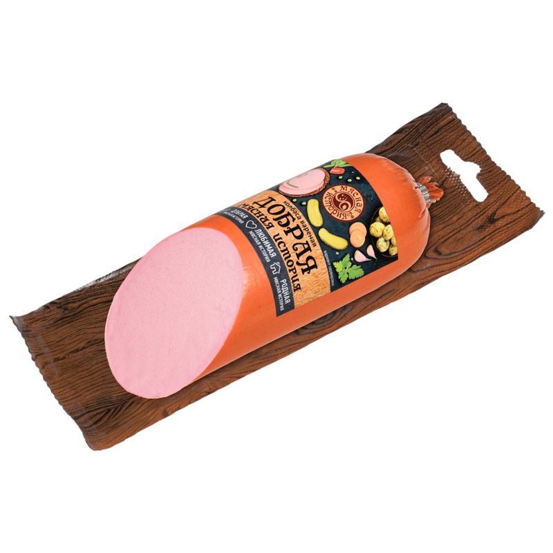 

Колбаса Мясная история добрая вареная категории Б 300 г