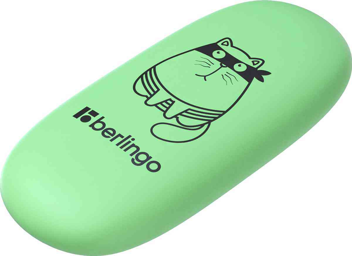 

Ластик Berlingo Lazy Cats овальный 4.9х2.3х0.9 см