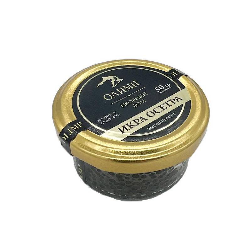 

Икра осетра Олимп зернистая черная 50 г