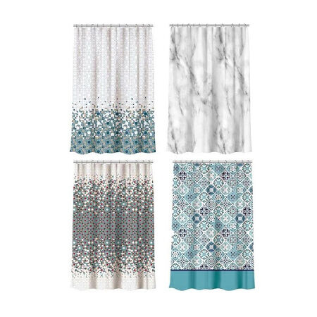 Шторка для ванной Vetta, полиэстер, 180x180см, 