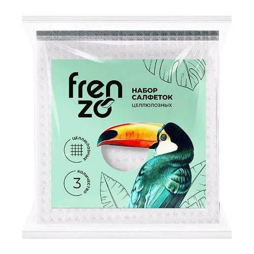 Салфетки Frenzo Toucan целлюлозные 15 см 3 шт