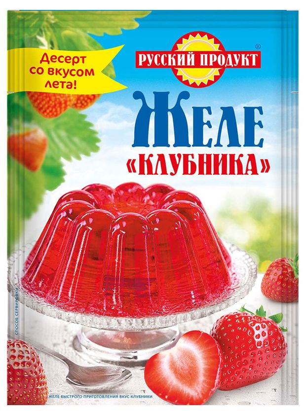 

Желе Русский продукт клубника 50 г