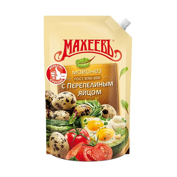 

Майонез Махеевъ с перепелиным яйцом 50.5% 380 г