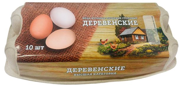 

Яйца куриные Деревенские СВ белые 10 шт