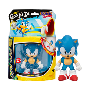 

Игрушка Соник Glow Surge тянущаяся фигурка, GooJitZu, 12.5 см, Китай