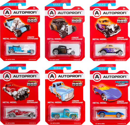 

Игрушка Autoprofi Машинка коллекционная Basic 1:64,1 шт., модель в ассортименте