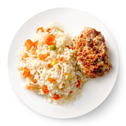 

Котлета куриная Холодушка с рисом и овощами 250 г