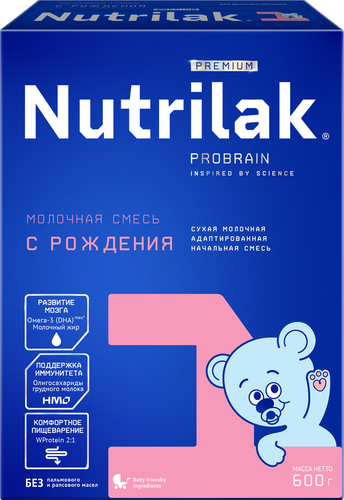 

Смесь молочная Nutrilak Premium 1 с рождения 600 г