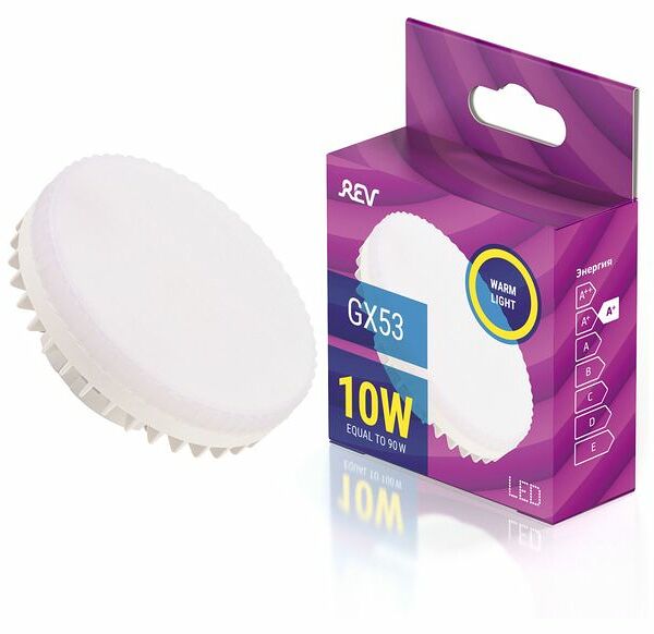 Лампа светодиодная GX53 10 W ТМ Rev (Рев)