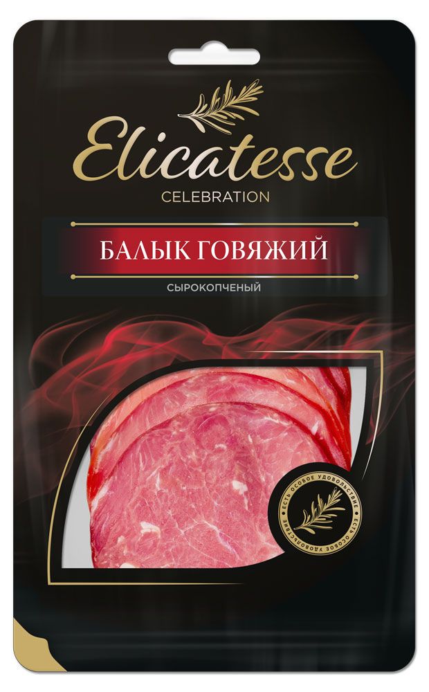 

Балык сырокопченый Elicatesse Говяжий нарезка, 100 г