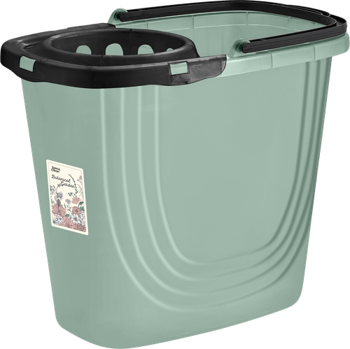 

Ведро Spin&Clean Disco прямоугольное с отжимом 10 л, зеленый