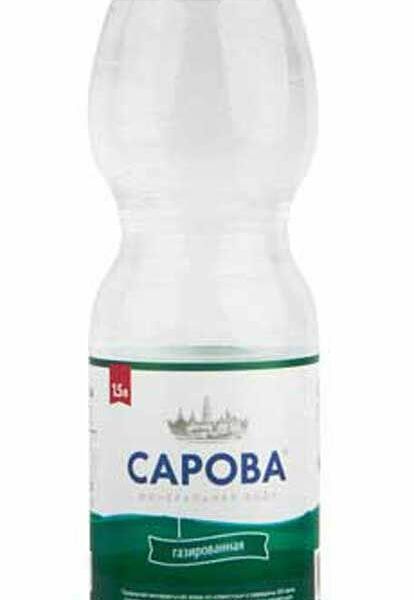 Вода Сарова минеральная газированная, 1.5 л