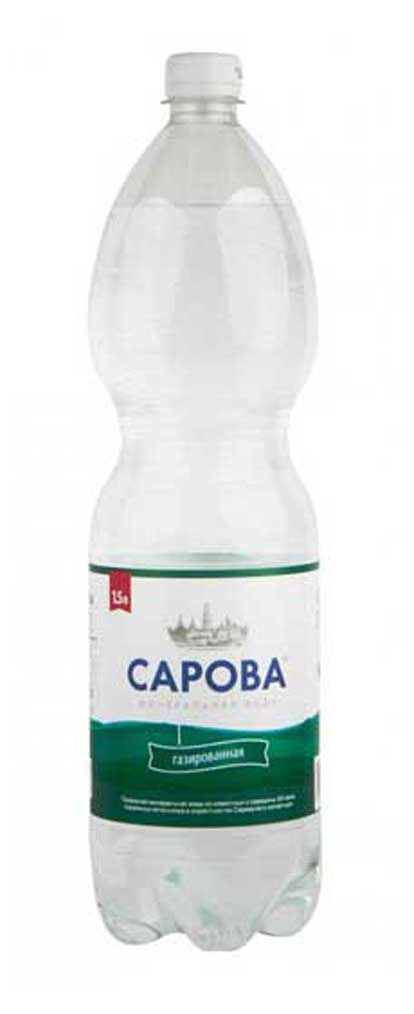 

Вода минеральная Сарова газированная, 1.5 л