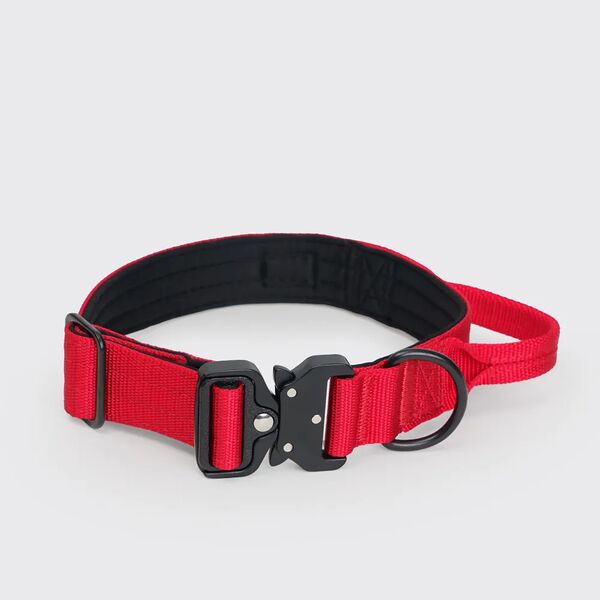 Ошейник Rungo K-9 с ручкой M: 3.2х38-48 см красный
