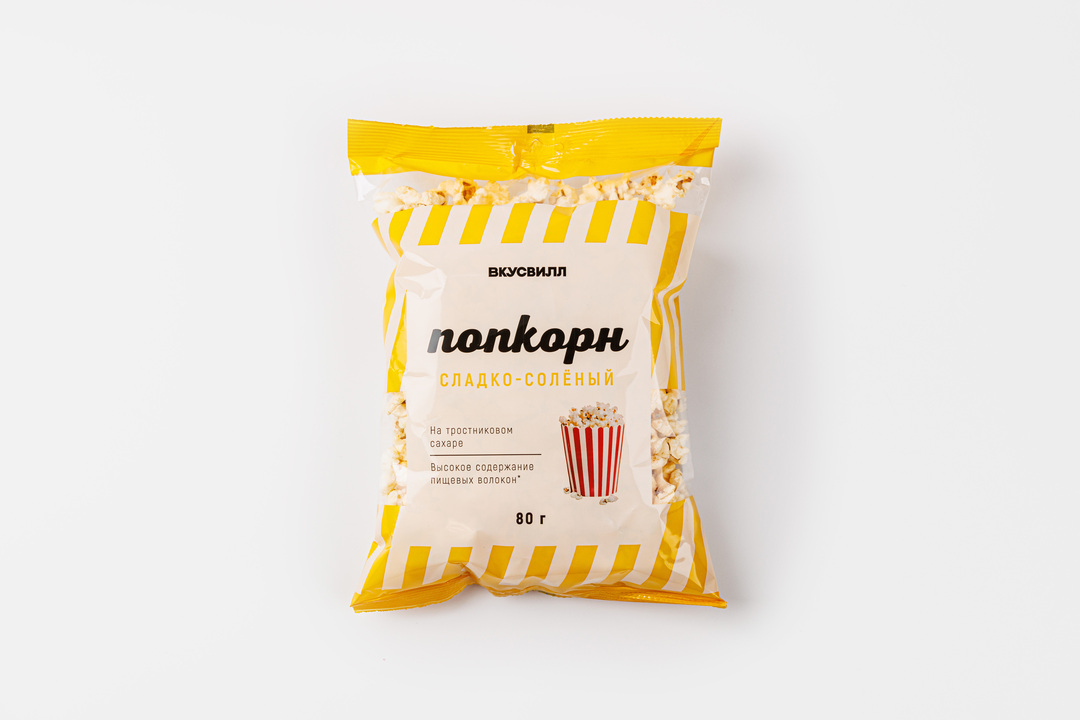 

Попкорн ВкусВилл Сладко-соленый 80 г