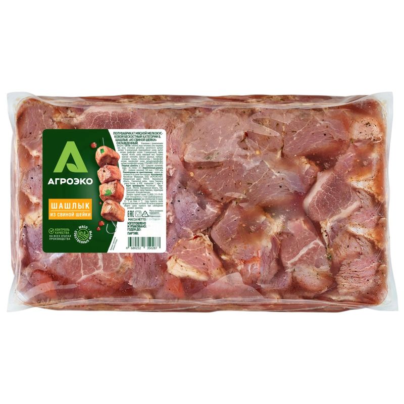 

Шашлык Агроэко из свиной шейки вес
