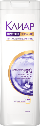 

Шампунь Клиар Против Перхоти Максимальный Объем для тонких ослабленных волос 400 мл