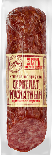 Колбаса сырокопченая Естъ Сервелат Мускатный вес
