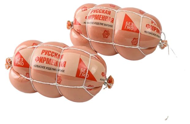 

Колбаса вареная Русские колбасы Русская фирменная, со шпиком 500 г